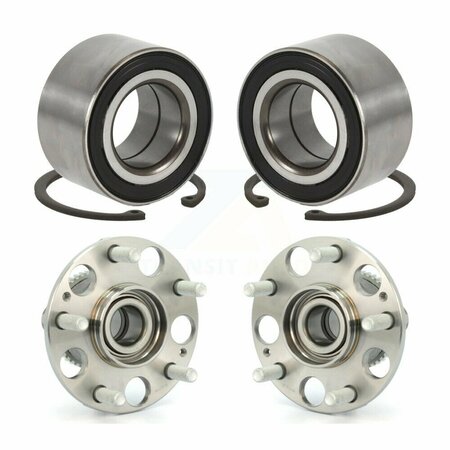 KUGEL Front Rear Wheel Bearing And Hub Assembly Kit For Honda Accord Acura TL K70-101605